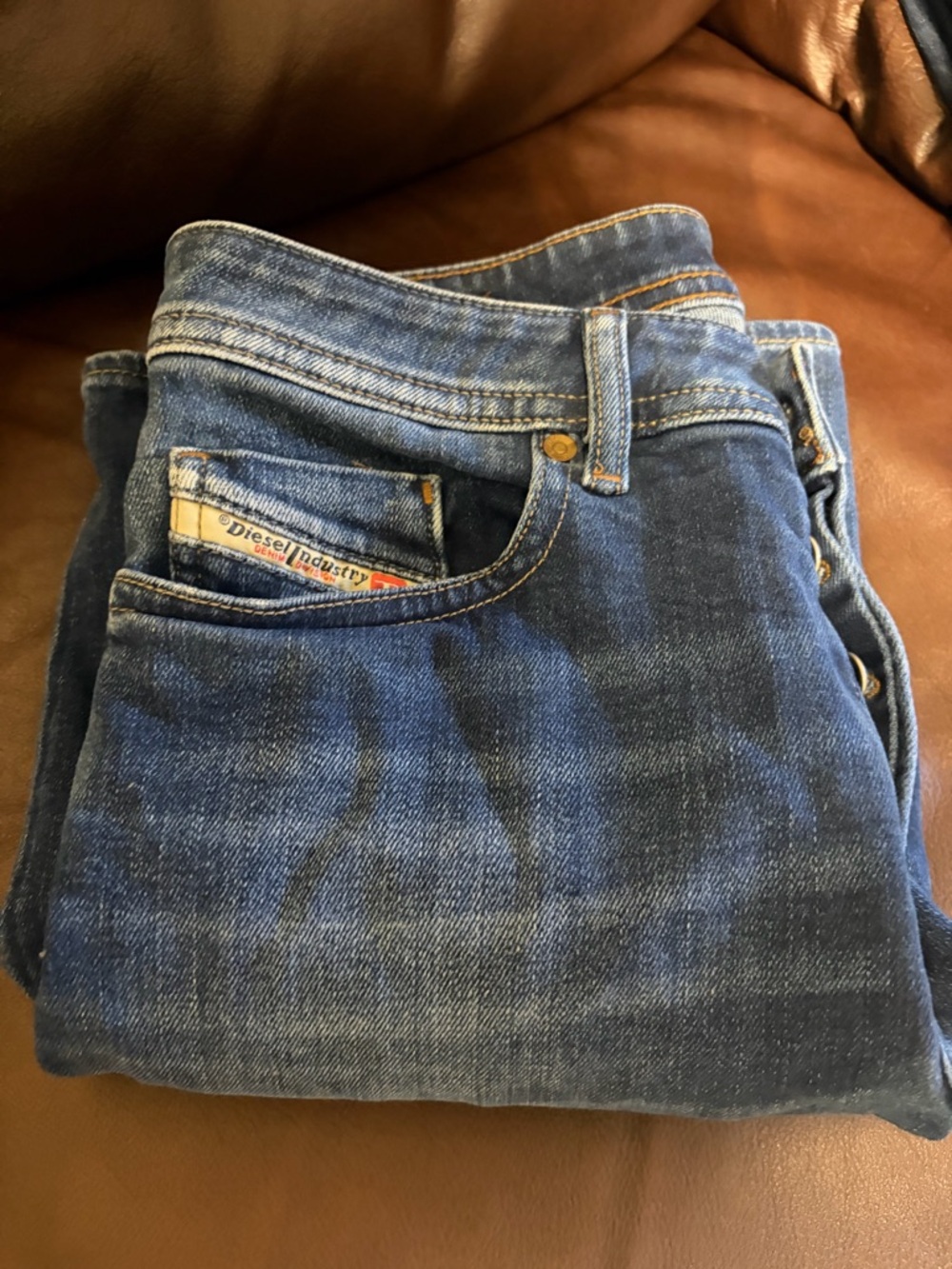 Diesel Women's Dark Blue Straight Leg Jeans